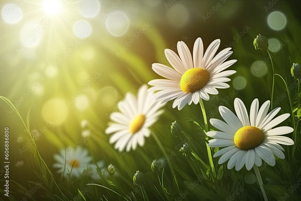 summer scenery. Generative AI summer scenery. Generative AI