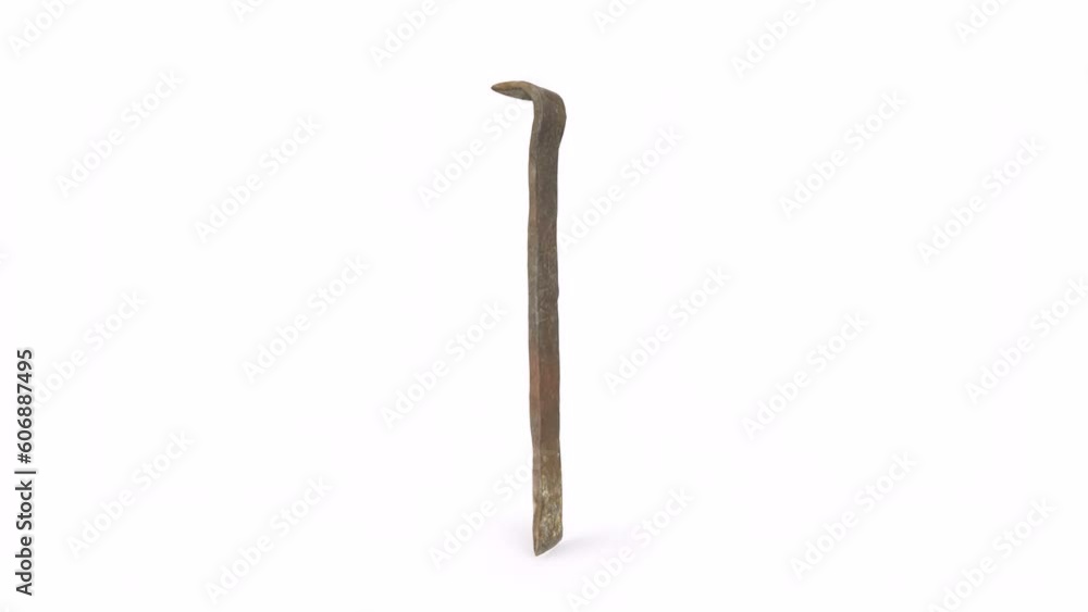 rusty crowbar isolated on white rusty crowbar isolated on white
