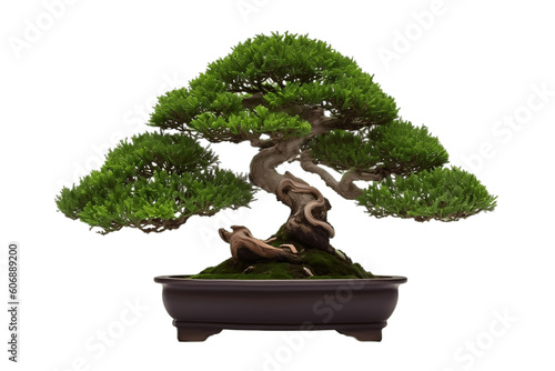 Bonsai Tree on Transparent Background. AI