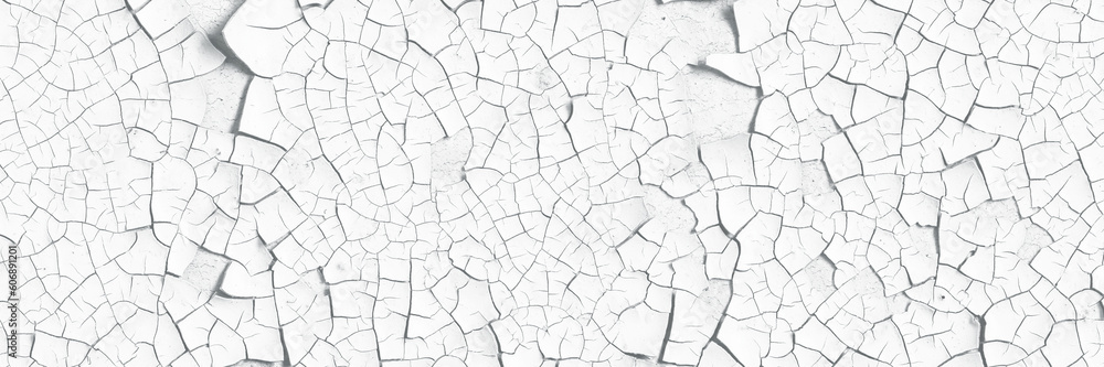 White peeling paint on the wall. Old concrete wall with cracked flaking paint. Weathered rough painted surface with patterns of cracks and peeling. High resolution texture for background and design. White peeling paint on the wall. Old concrete wall with cracked flaking paint. Weathered rough painted surface with patterns of cracks and peeling. High resolution texture for background and design.