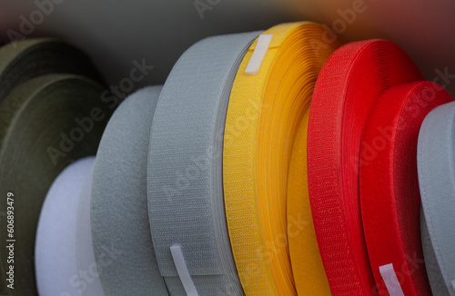 Velcro tape multi-colored, different widths