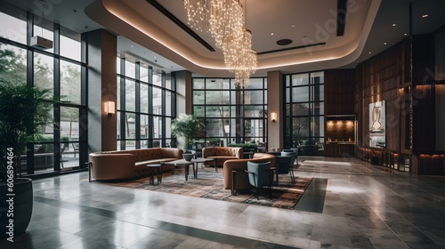 Interior of a modern Hotel Lobby