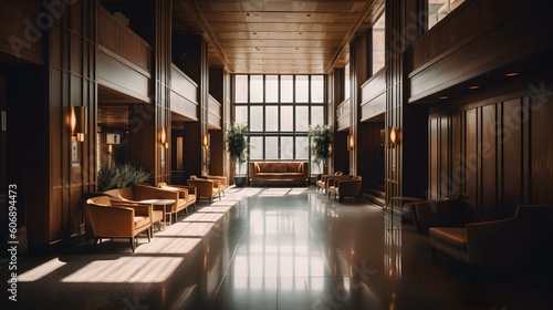 Interior of a modern Hotel Lobby