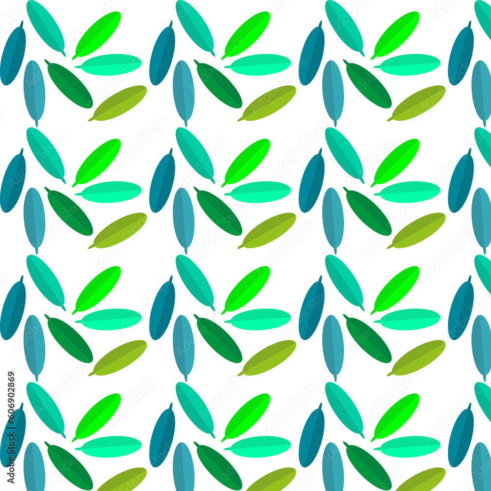 Pattern of leaves in green tones Pattern of leaves in green tones