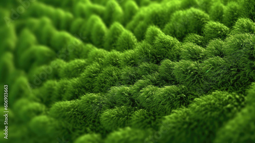 Background of green vegetation, plant texture