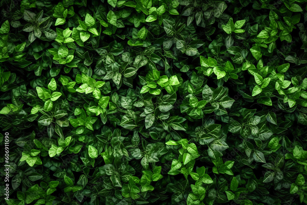 Green plant tree wall background texture. AI generative Green plant tree wall background texture. AI generative