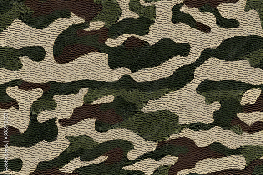 Fototapeta premium Beautiful texture of military camouflage. Generative AI