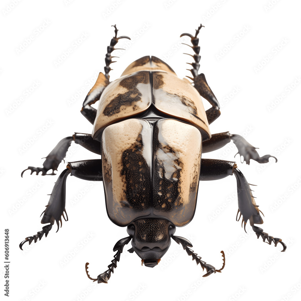 Goliath_Beetle png file. Transparent Background with generative ai