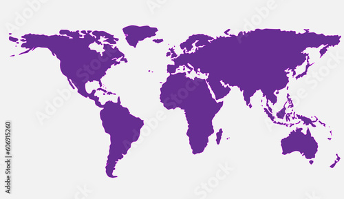 mapa świata purple (ID: 606915260)