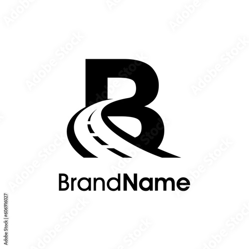 Simple Initial B Way Logo