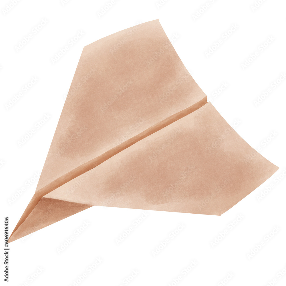 Hand drawn paper plane fly in the air element illustration. Hand drawn paper plane fly in the air element illustration.