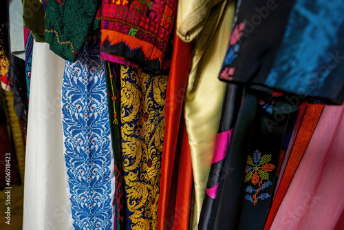 Traditional Colorful Garnments with andalusian embroidment