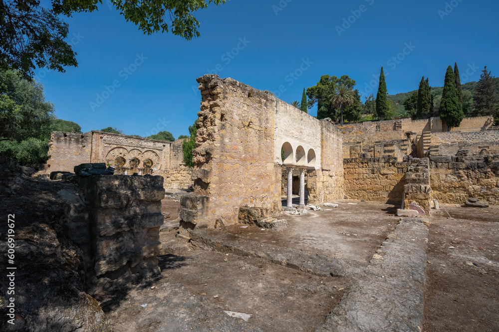 House of the Water Basin (Vivienda de la Alberca) at Medina Azahara (Madinat al-Zahra) - Cordoba, Andalusia, Spain