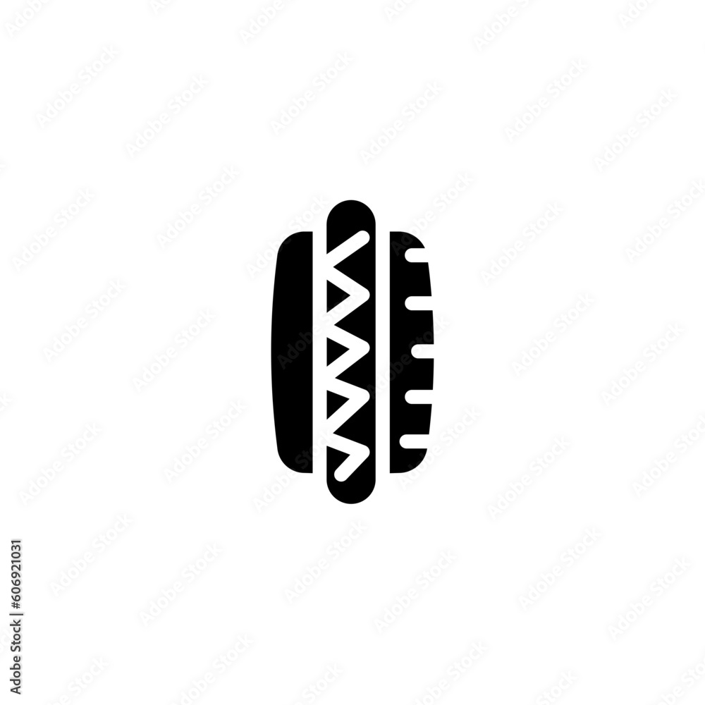 Dog Fast Food Solid Icon Dog Fast Food Solid Icon