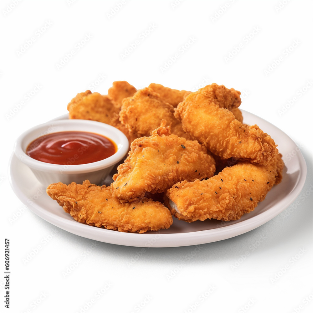 Delicious chicken tender Generative AI Delicious chicken tender Generative AI