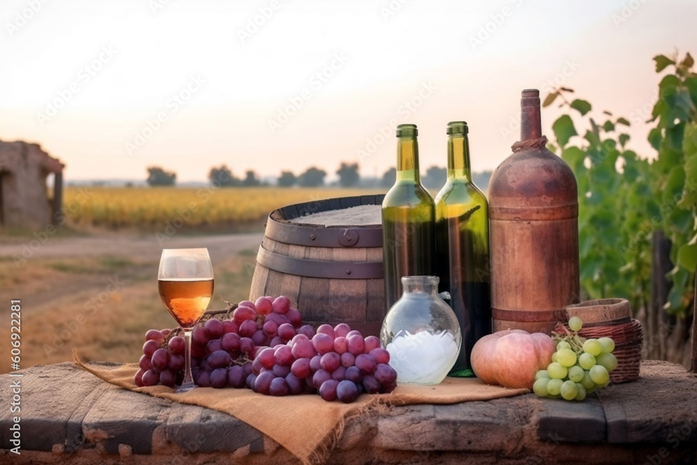 Delicious bottle of wine Generative AI Delicious bottle of wine Generative AI