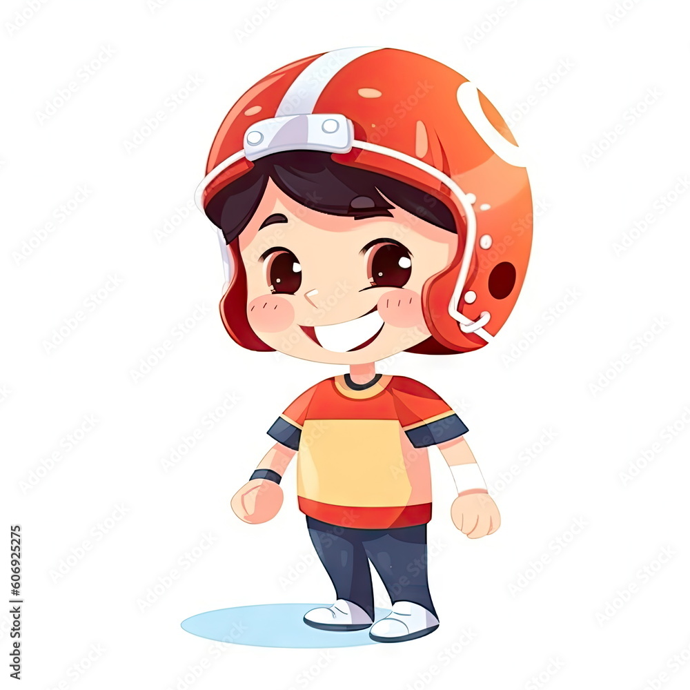 cartoon of american football boy cartoon of american football boy