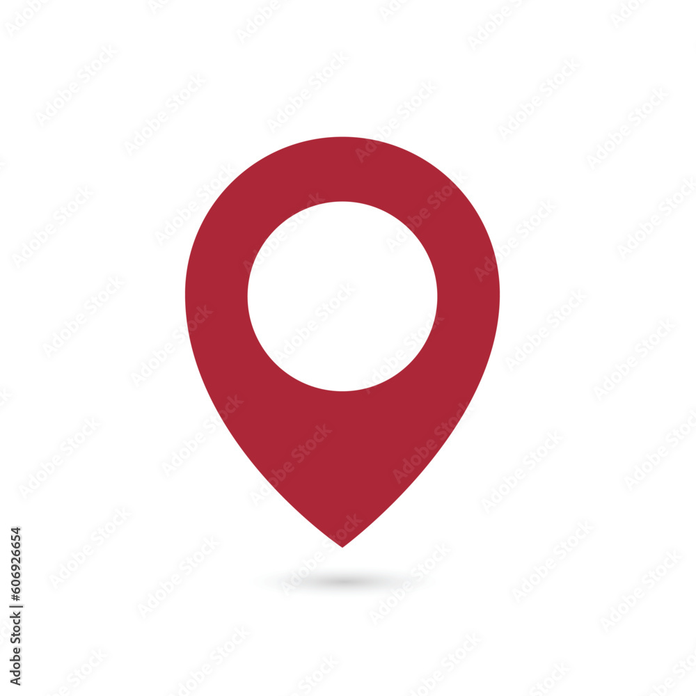 Vector Map pointer icon. GPS location sign. Flat design style vector template Vector Map pointer icon. GPS location sign. Flat design style vector template