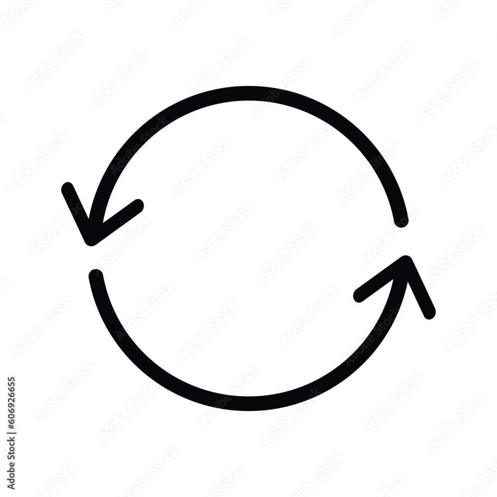Circular arrow sign vector icon. Flat design style vector template
Circular arrow sign vector icon. Flat design style vector template