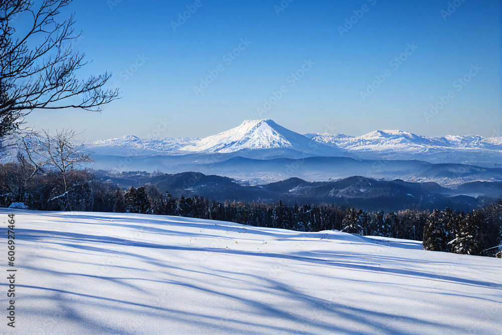 Foto snow covered trees in winter Generative AI