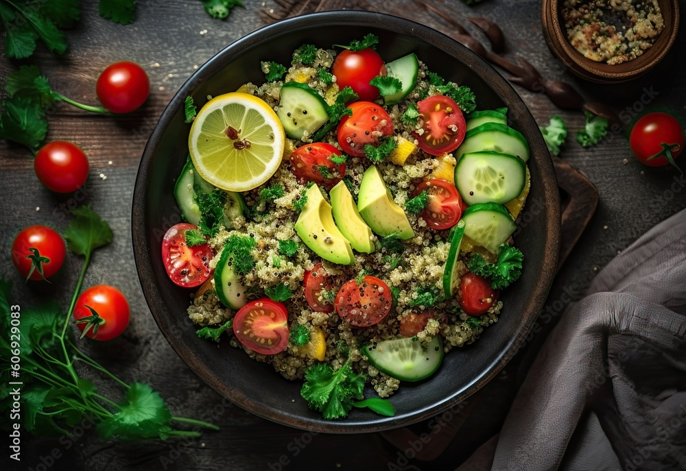 Quinoa Salad. Generated AI Quinoa Salad. Generated AI