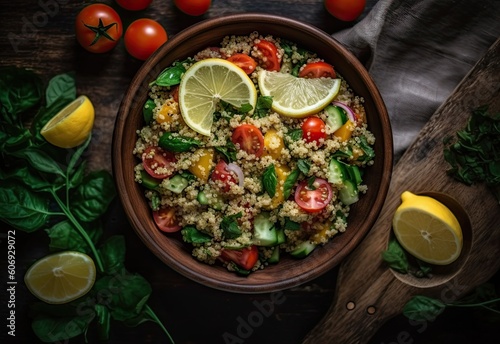 Quinoa Salad. Generated AI