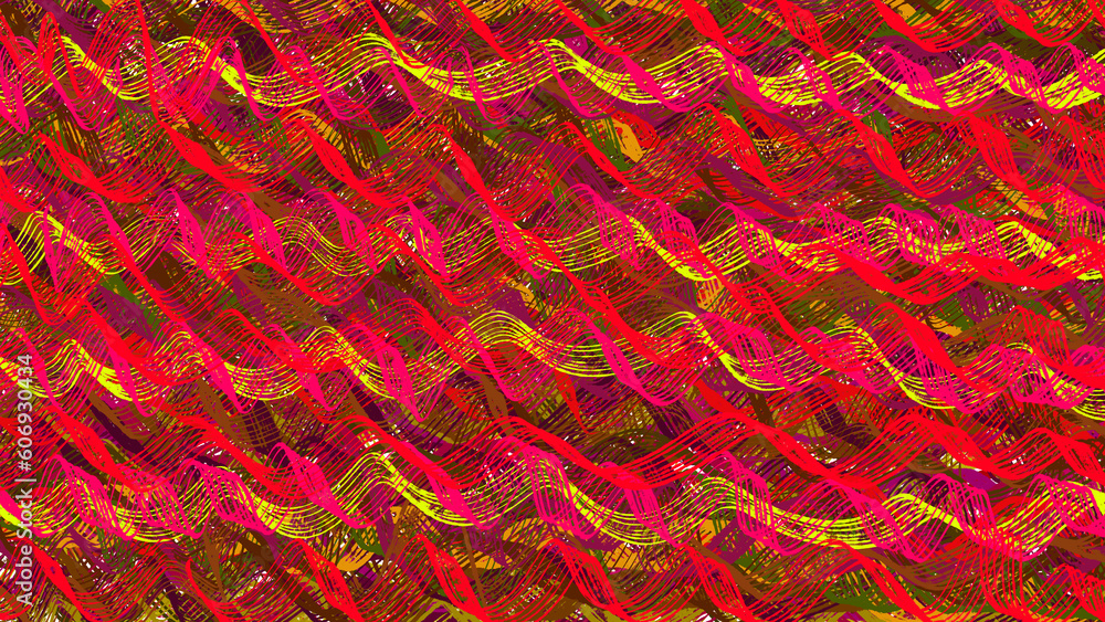波打つ赤色の模様/wavy red pattern/물결 치는 빨간색 패턴 波打つ赤色の模様/wavy red pattern/물결 치는 빨간색 패턴