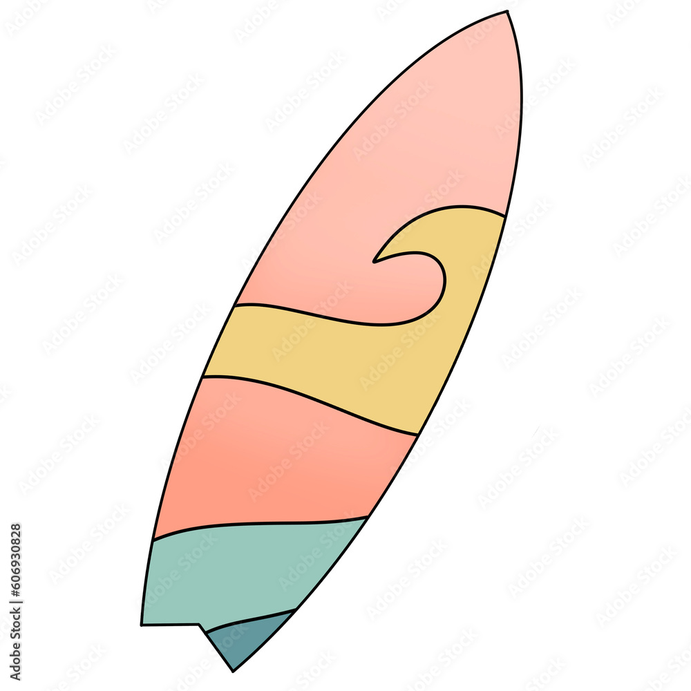 Summer sea beach cliparts illustration Summer sea beach cliparts illustration