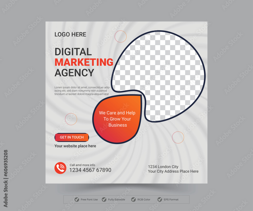 Business Social Media Post Design. Modern Vector Design Template. Business Social Media Post Design. Modern Vector Design Template.