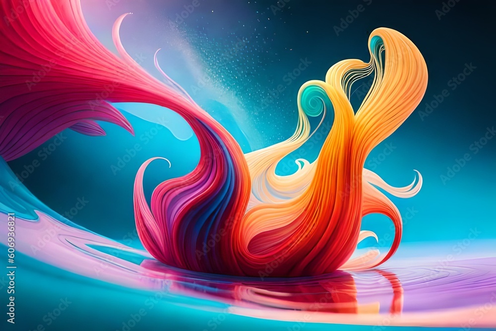 Obraz premium Abstract colors background. Generative AI.