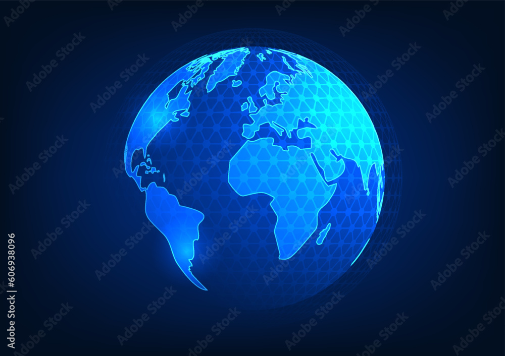 Earth technology background Refers to the Internet network system that covers the whole world. help to communicate The search sends information. do business conveniently can connect to each other Earth technology background Refers to the Internet network system that covers the whole world. help to communicate The search sends information. do business conveniently can connect to each other