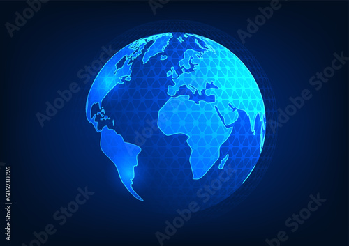 Earth technology background Refers to the Internet network system that covers the whole world. help to communicate The search sends information. do business conveniently can connect to each other