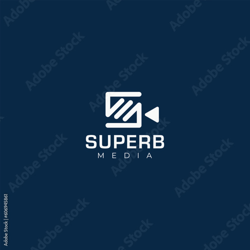 SM letter Logo for Super Media Very easy to edit vector template for use any purpose