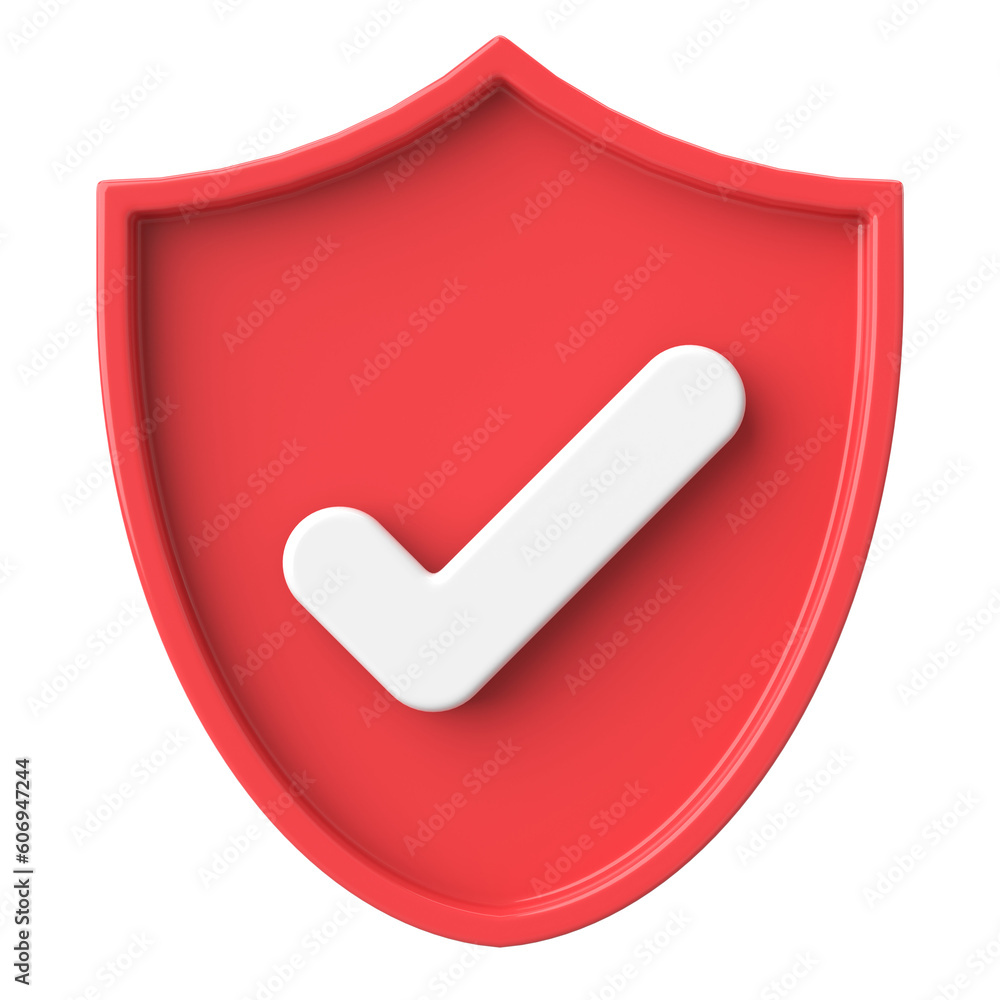 3D security icon. 3D illustration. 3D security icon. 3D illustration.