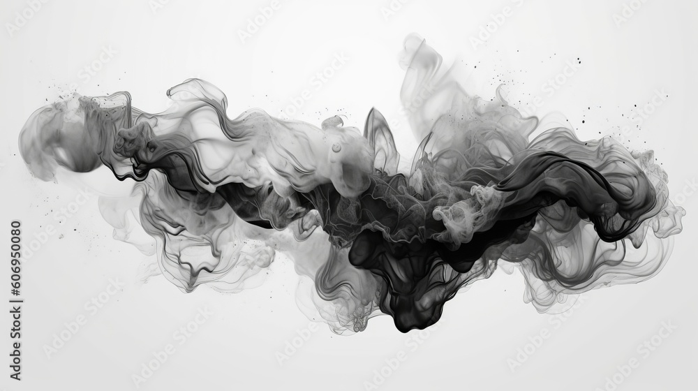 organize with spilling dim and white ink in square chart, disconnected on gray. Creative resource, AI Generated organize with spilling dim and white ink in square chart, disconnected on gray. Creative resource, AI Generated