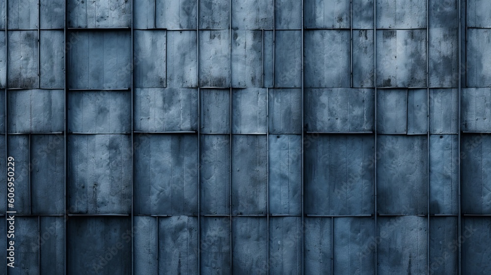 Blue wrapped divider of plant building. Creative resource, AI Generated Blue wrapped divider of plant building. Creative resource, AI Generated
