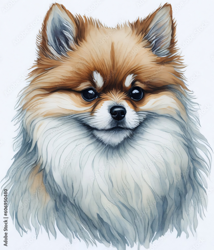 Obraz premium pomeranian dog portrait