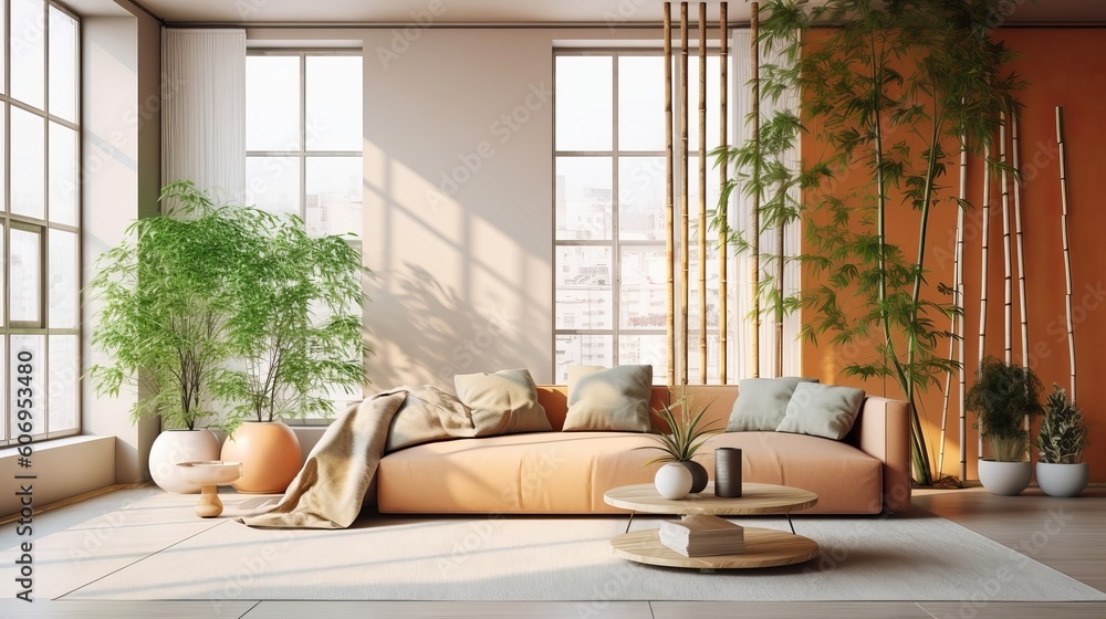 Φωτογραφία Zen inner parts parts parts parts parts with pruned bamboo Creative resource, AI
