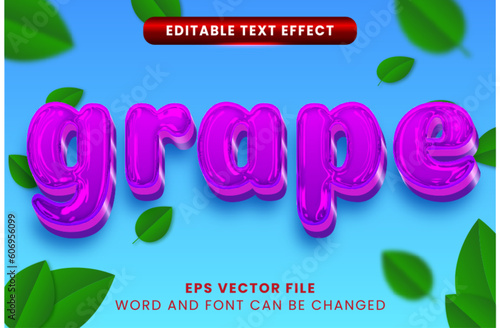 3D jelly Vector Text Effect