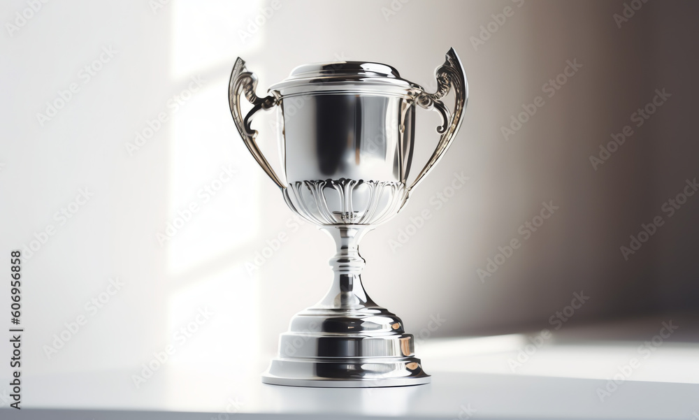An image of trophy illustration background presentation template. Ai generative An image of trophy illustration background presentation template. Ai generative