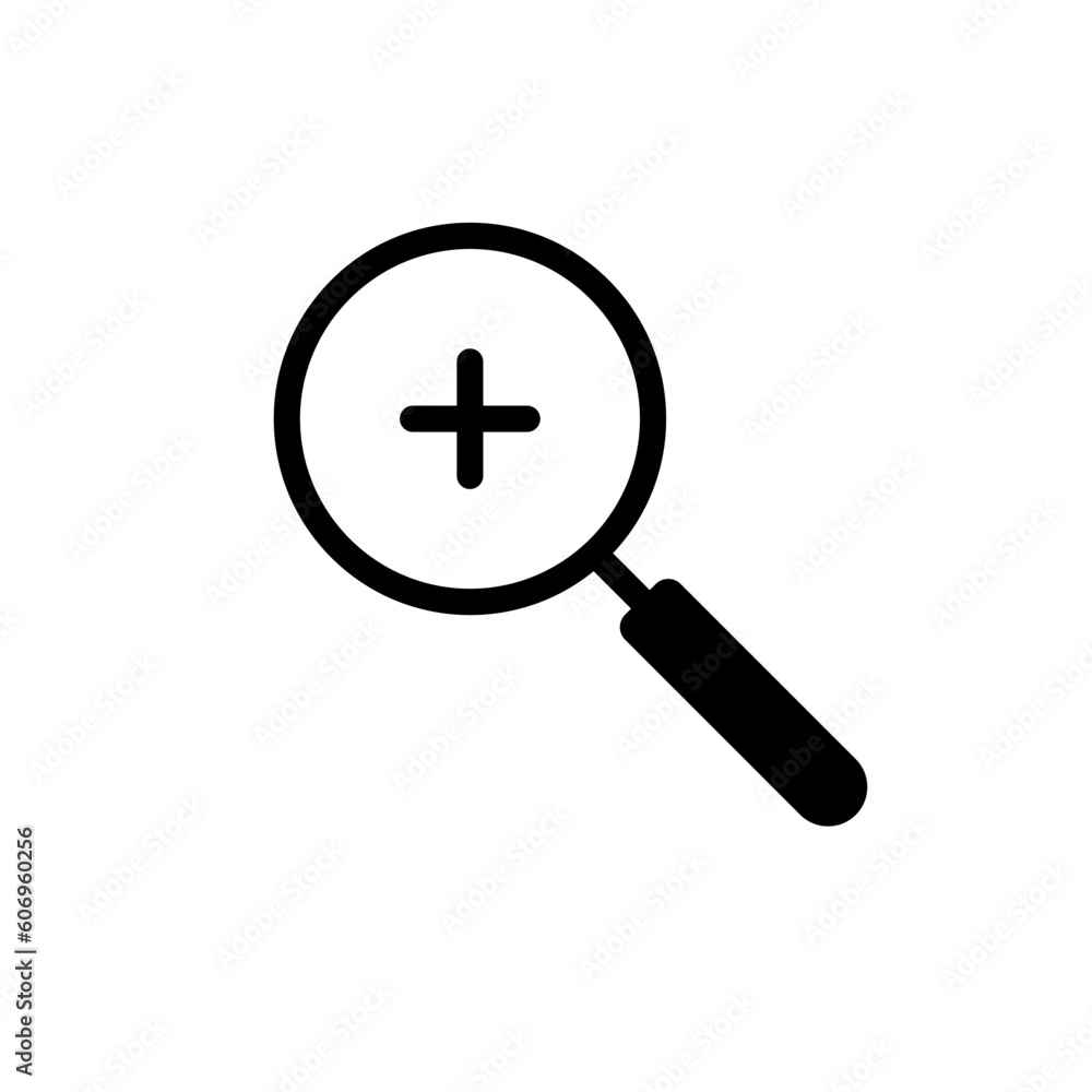 vector magnifying glass, zoom in vector magnifying glass, zoom in