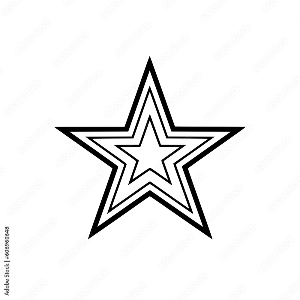 Star vector illustration isolated on transparent background Star vector illustration isolated on transparent background