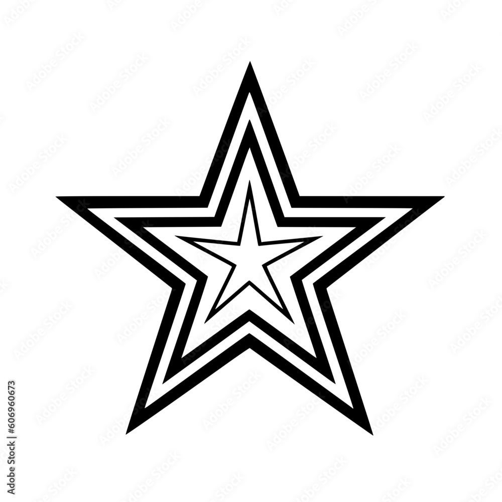 Star vector illustration isolated on transparent background Star vector illustration isolated on transparent background