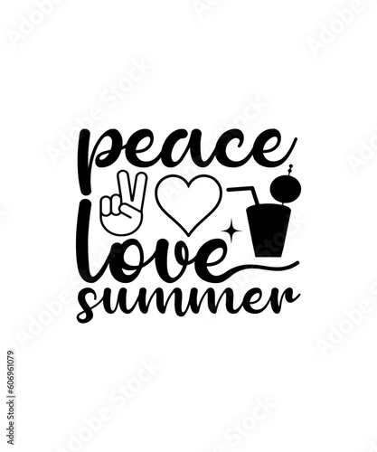 Peace Love Summer svg design