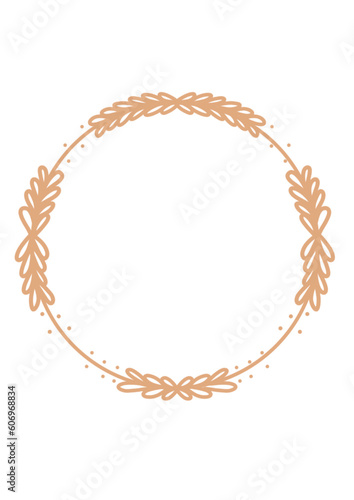 Circle Elegant Vintage Frame Border