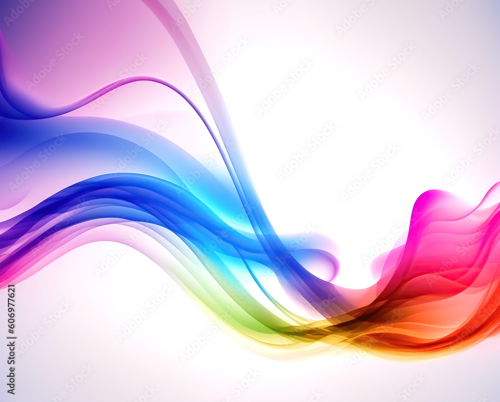 Abstract colorful background with smooth line. Generative AI. Abstract colorful background with smooth line. Generative AI.