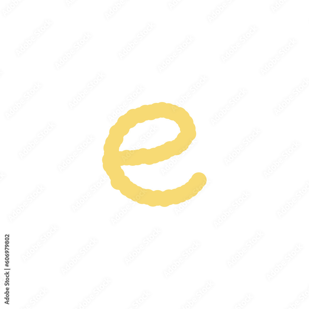 (lowercase) e
