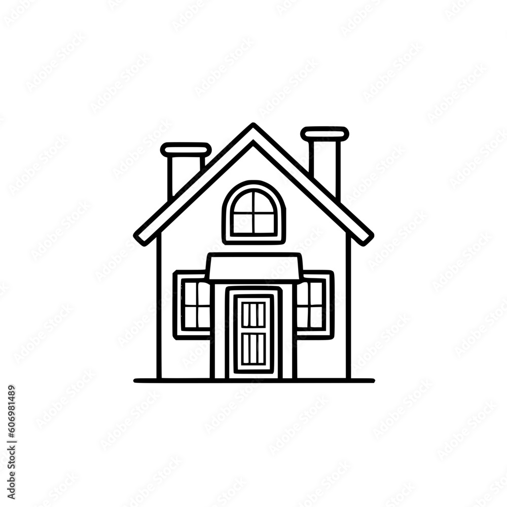 House vector illustration isolated on transparent background