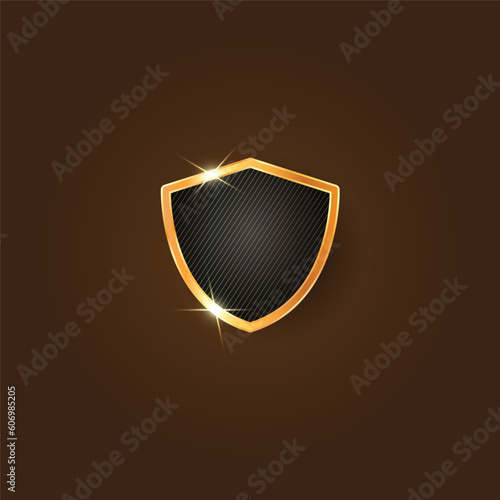 shield with ribbon