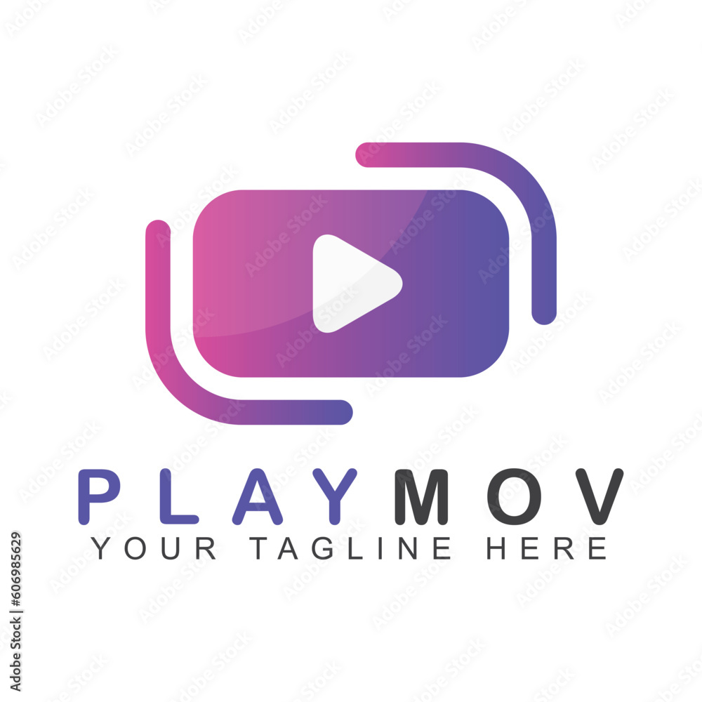 Abstract play Logo design template. Vector illustration Abstract play Logo design template. Vector illustration